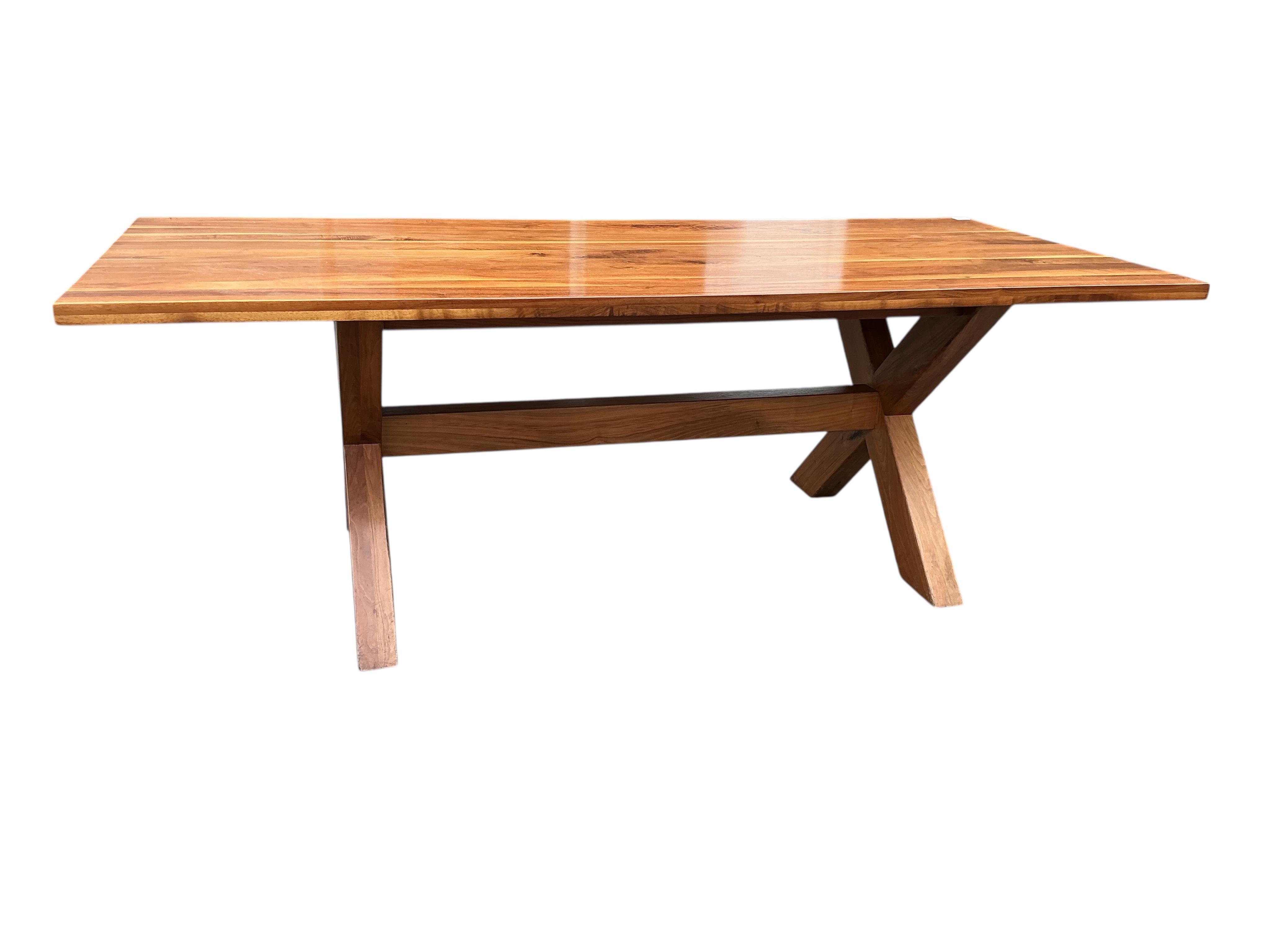 A Heals 'Kris' rectangular solid walnut dining table, width 220cm, depth 95cm, height 75cm